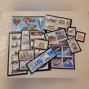 US Stamp Collection * 38  Vehicle Stamps * 80s and 90s * Vintage * #9